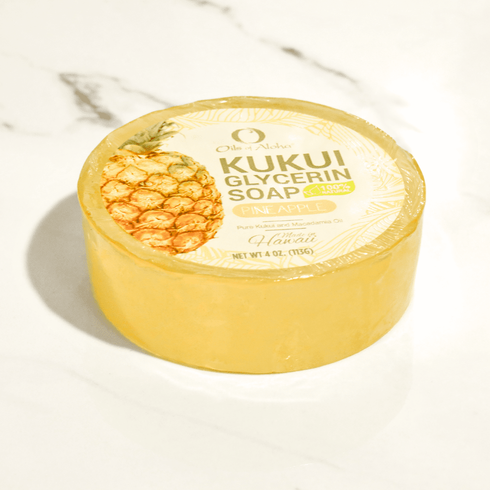 Kukui Sunset Gylercine Soap with Pineapple Fragrance — Oils of Aloha